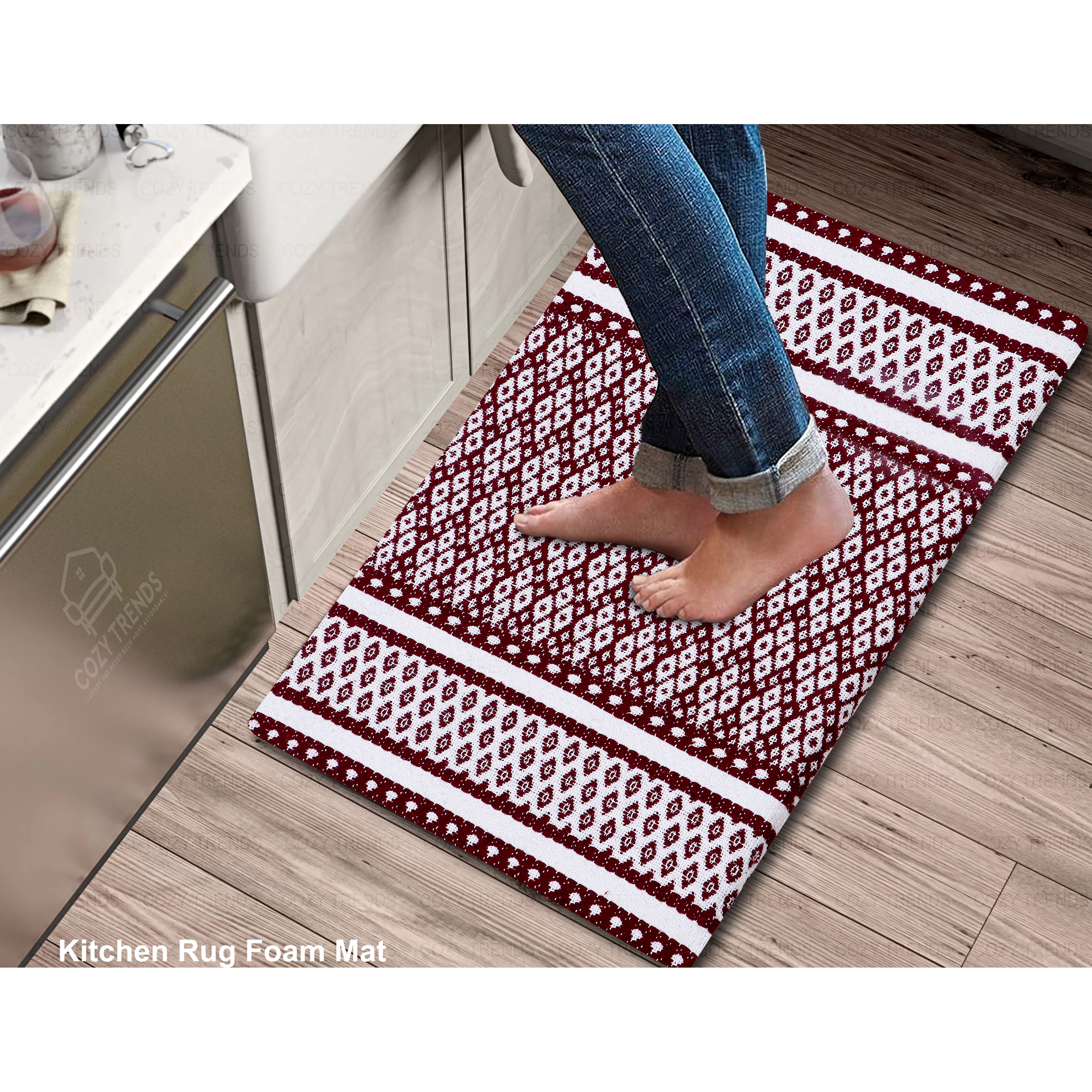 Cushioned kitchen floor clearance mats